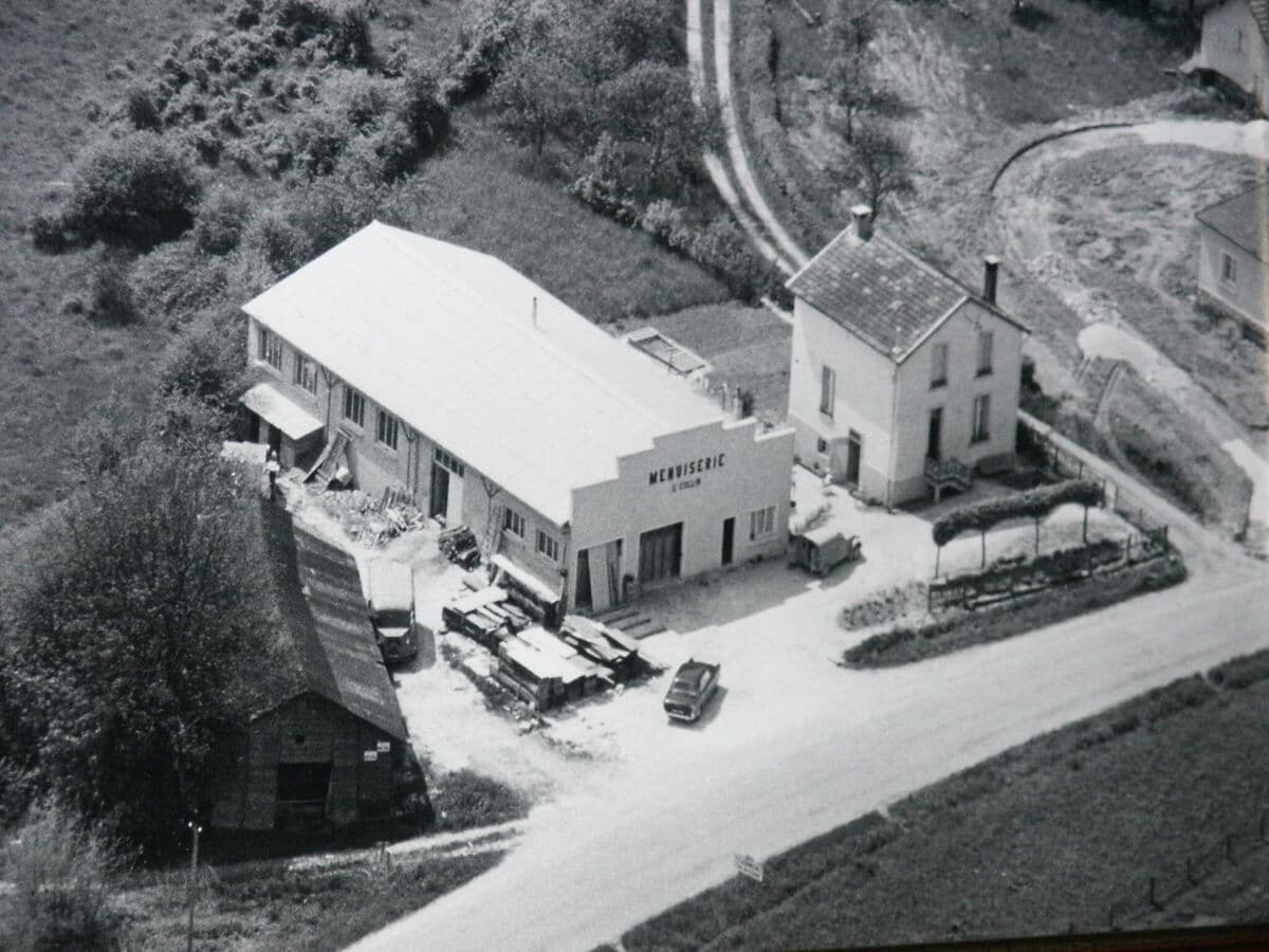 Vue aérienne de l'atelier originel en 1956