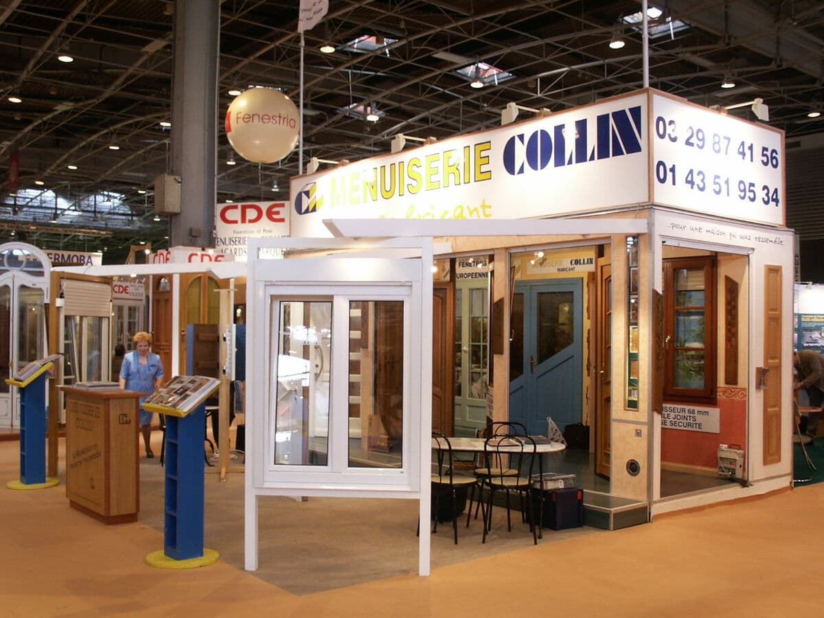 Stand Menuiserie Collin en salon professionnel