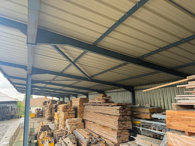 Stockage bois ventilé